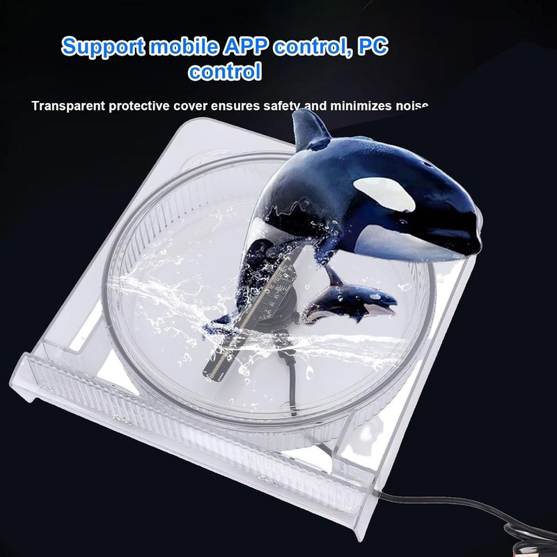 Tangxi 5.5 Inch 3D Hologram Fan, 2000x128 Resolution Holographic Projector with 128 LED Beads APP Control, for Shop Party Bar Advertising Display - Image 5
